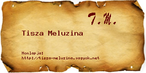 Tisza Meluzina névjegykártya